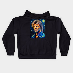 Jon in starry night Kids Hoodie